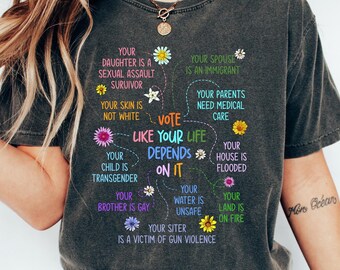 Camiseta Vote As If, camiseta de derechos humanos, camiseta de Harris Walz, regalo demócrata, camiseta de derechos de las mujeres, camiseta de igualdad, camiseta Pro Choice, Roe V Wade