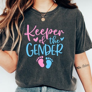 Keeper Of The Gender Shirt, Team Boy Team Girl Baby Announcement Hoodie, Gender Reveal Party Sweatshirt, Baby Shower, Pregnancy Notice