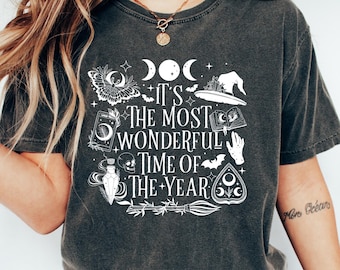 C'est la période la plus merveilleuse de l'année Sweat-shirt d'Halloween, chemise d'Halloween, cadeau d'Halloween, cadeau de saison effrayante, vêtements d'Halloween