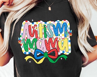 Autism Mama Coquette T-shirt, Mother's Day Shirt, Autism Mama Sweatshirt, Coquette Mother's Day Gift, Autism Awareness Neurodiversity Tee