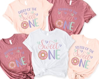 Sweet One Donut Family Birthday Shirt, Famiy Birthday Shirts, Donut Family Birthday Gift, Kids Birthday Shirt, Birthday Party Shirts