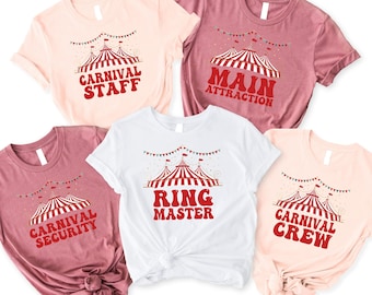 Carnival Staff Birthday Shirt, Ring Leader Birthday Shirt, Main Attraction Shirt, Birthday Squad, Matching Birthday Family, Birthday Gift