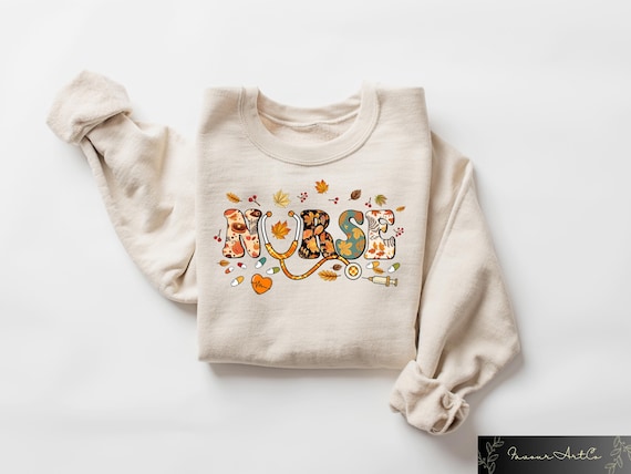 Thanksgiving Nurse Sweatshirt, Thankful Nurse Hoodie, Fall Nurse Tshirt, Fall Season Nurse Sweater, Thanksgiving Gift For Nurse