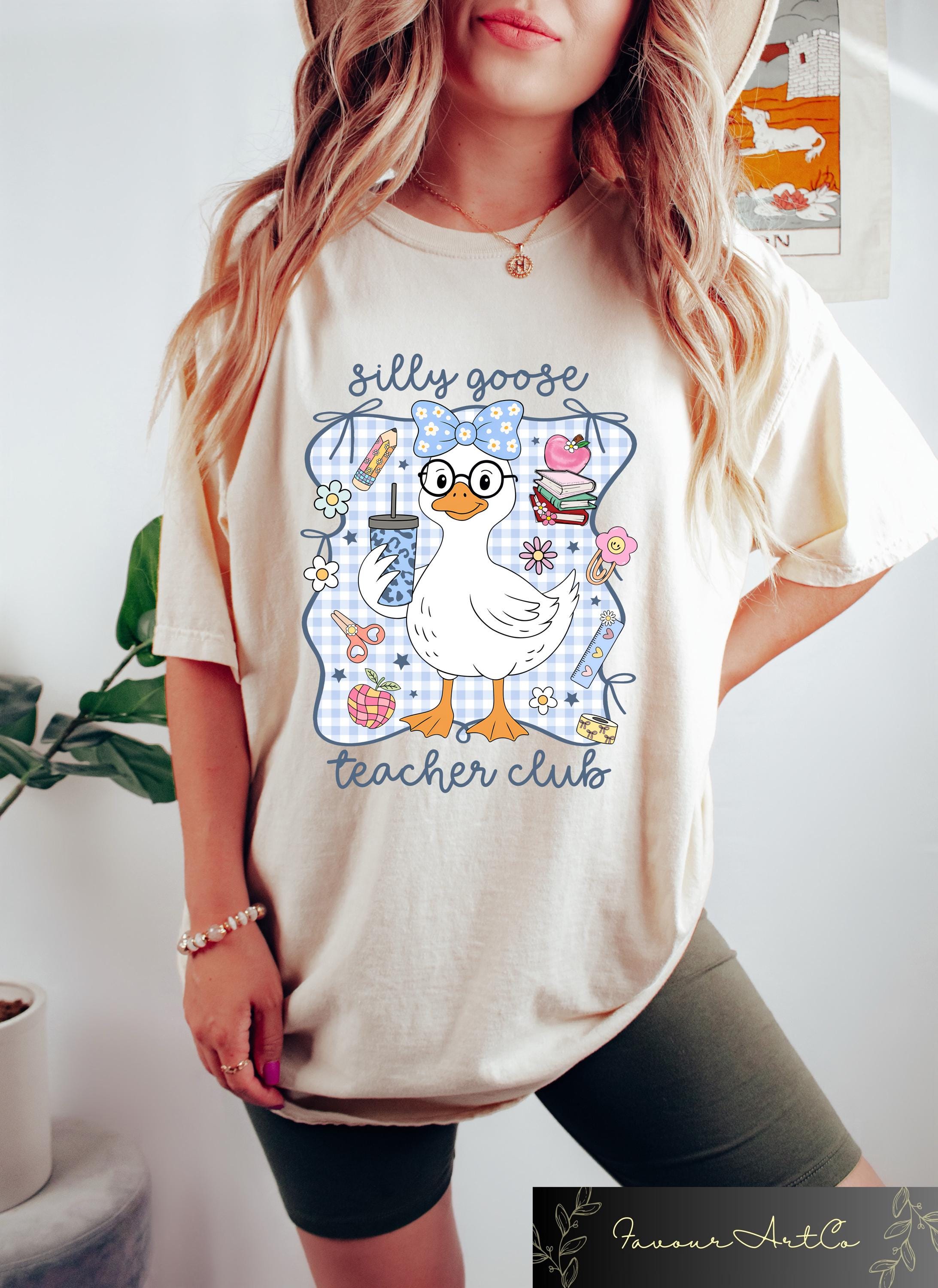 Comfort Silly Goose Teacher Club Shirt, Funny Teacher Gift, Cute