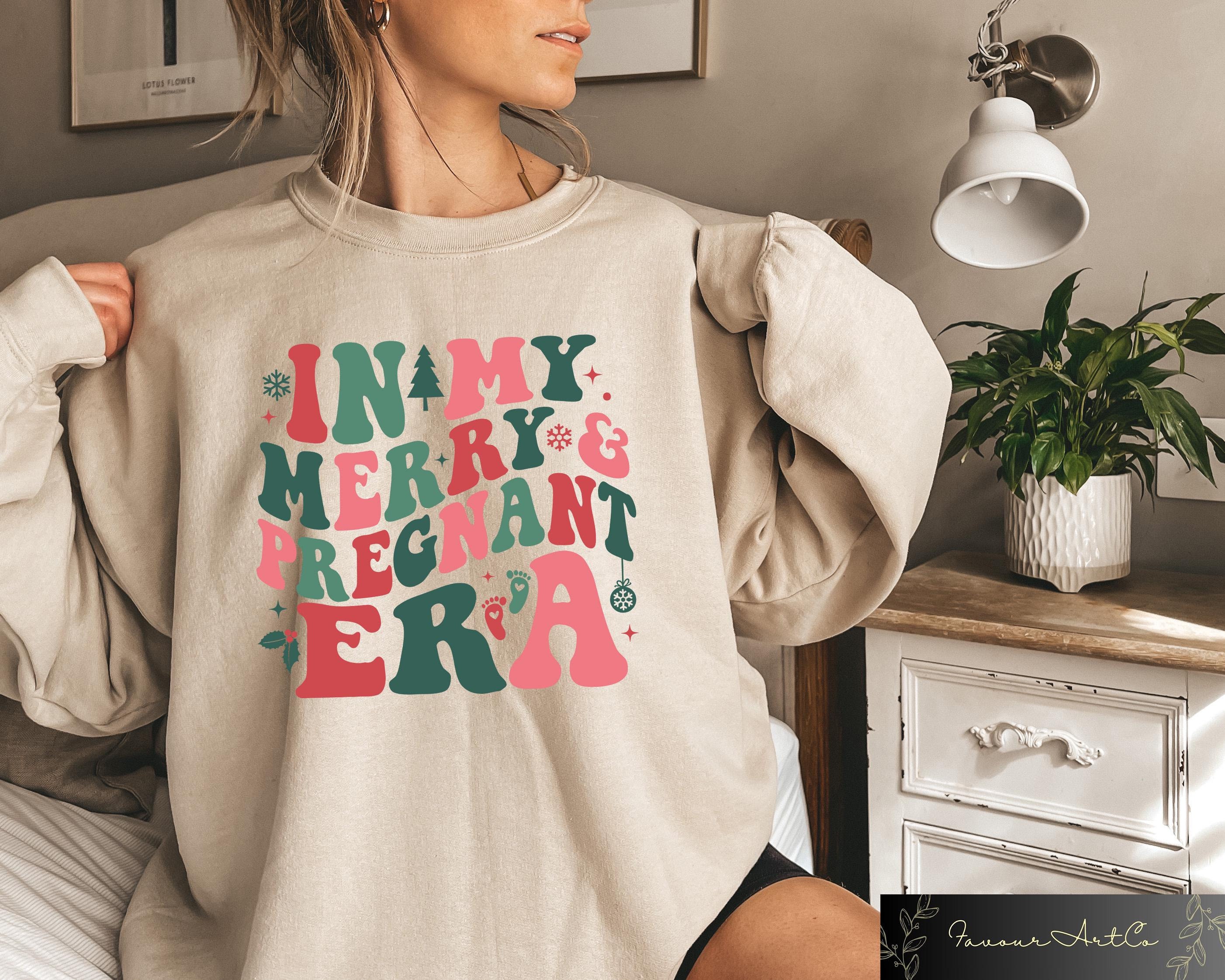 Sweatshirt Bèbè & Maman Elfe Noël Annonce Grossesse - Cadeau Futurs Parents Et Grands-Parents