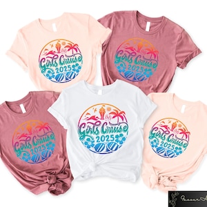 Girls Cruise 2025 T-shirts, Cruise Vacation Shirt, Girls Trip Tee, Cruise Vacation Gift, Cruise Matching Tee, Girls Cruise Holiday Outfit
