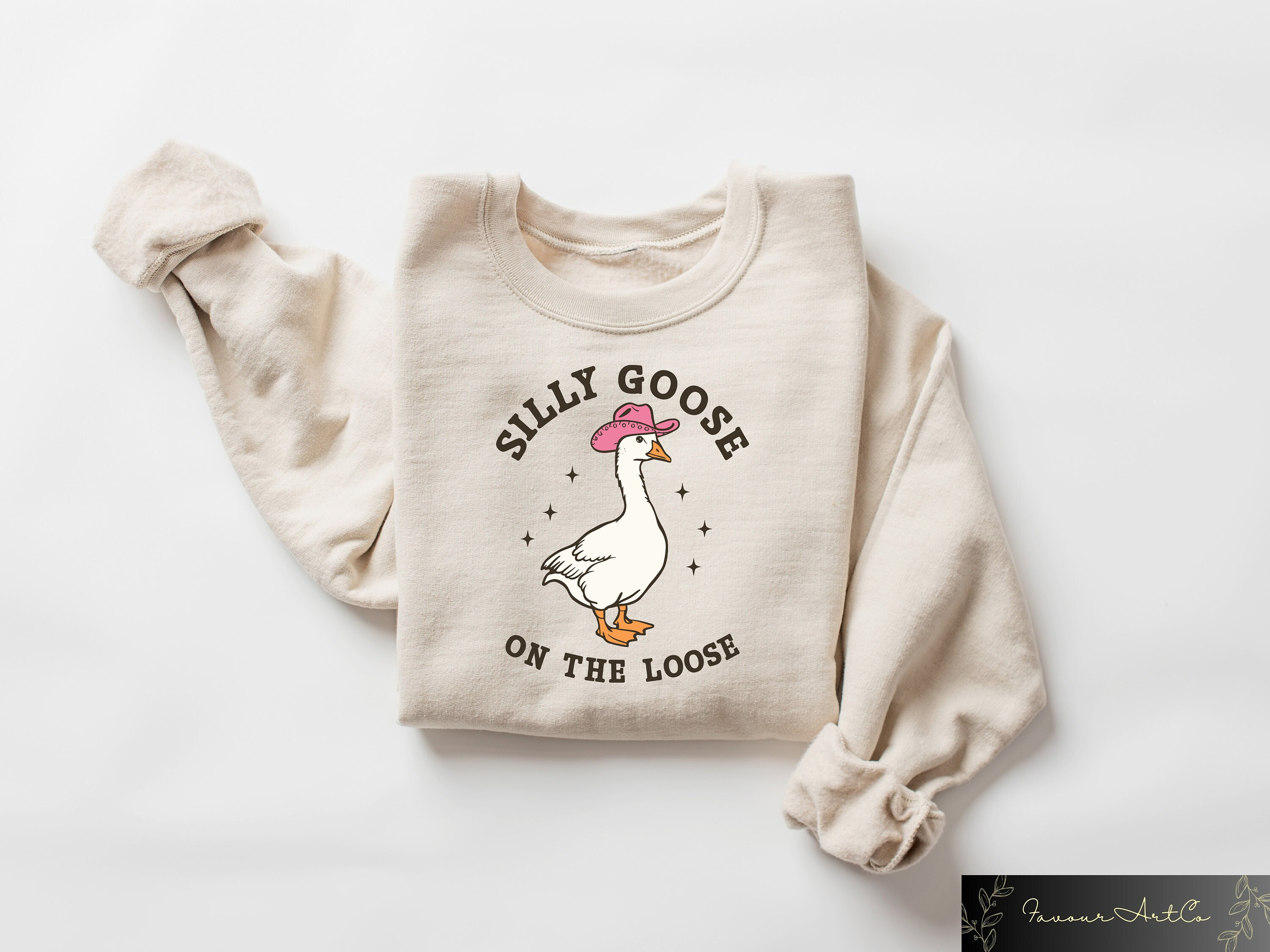Comfort Silly Goose Shirt, Silly Goose On the Loose Tshirt, Funny Cowgirl Tshirt, Western Tee, Funny Graphics Tee, 90s Aesthetic Shirt