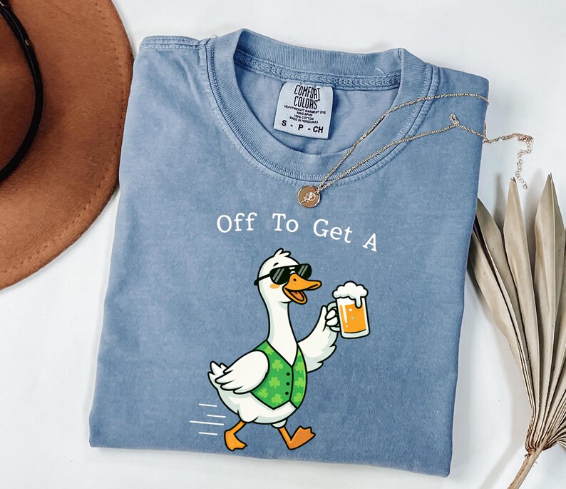 Comfort Colors St Patrick's Day Shirt, St Paddy's Day Goose Tshirt, Funny Irish St Patty's Day Tee, Holiday Lover Gift, Irish Season Apparel image 3