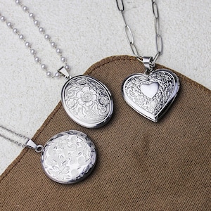 18K Customize photo Locket Necklace with Photo, Heart Locket Necklace With Photo, Locket Necklace, Personalized gift for her, mom gift