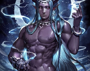 RARE Black Sun Djinn  plus Charged Digital Artwork