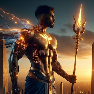 Egyptian emperor  Immortal empowers wish granter power love see Power desires Wishes Magick Magic ,  plus Charged Digital Artwork