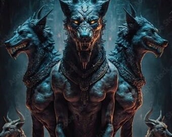 Protecteur Alpha Hellhound Spirit Companion, oeuvre d'art numérique plus pdf