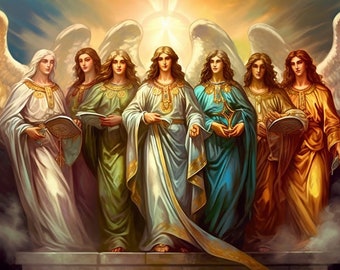 Seven Archangels Attunement Initiation, Charged Artwork (Digital Download)