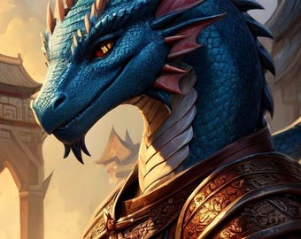 DRAGON GARDIEN CHINOIS et oeuvre d'art numérique chargée, téléchargement pdf