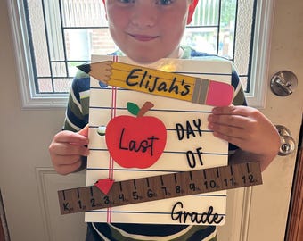Personalized K-12 First & Last Day of School Sign