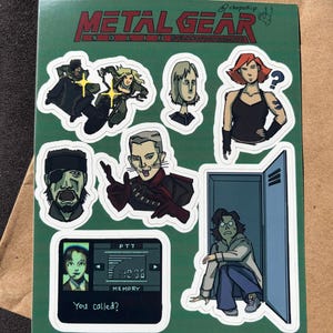 Metal Gear Solid Sticker Sheet