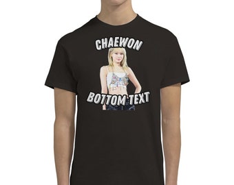 CHAEWON LE SSERAFIM Bottom Text T-shirt