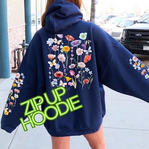 SCULPTOR Cottage Zip-Up Hoodie Flower 花柄 Cottage Zip-Up