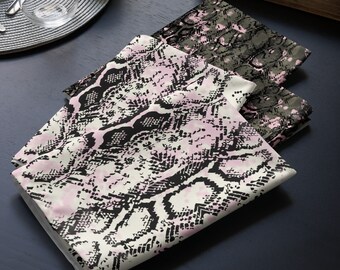 Snakeskin Print Dinner Napkins - Home Decor - Stylish