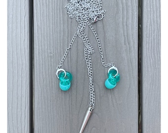 Loop Earplug Holder Necklace: Stainless Steel Neurodivergent Sensory Aid