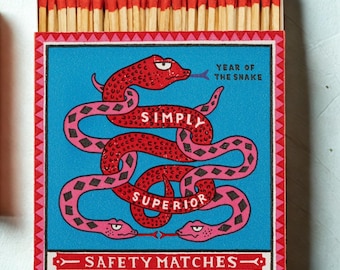 Square Matchbox - Archivist Gallery | Year of the Snake - Luxury Matches for Candles & Gifts
