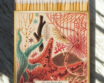 Square Matchbox - Archivist Gallery | Great Barrier Reef - Luxury Matches for Candles & Gifts