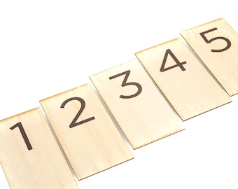 NATURAL BIRCH Table Numbers