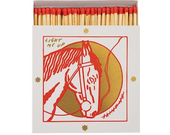Square Matchbox - Archivist Gallery | The Horse by Saint No - Luxury Matches for Candles & Gifts