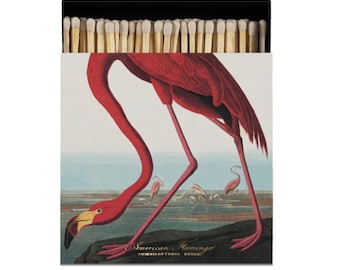Square Matchbox - Archivist Gallery | American Flamingo - Luxury Matches for Candles & Gifts