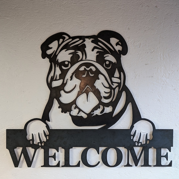 Custom Dog breed Welcome Sign