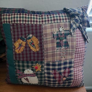 Country Christmas Pillow