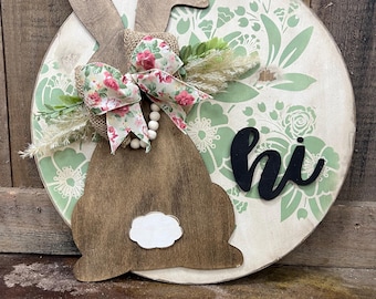 Easter Front Door Decor| Easter Wreath| Easter Decor| Easter Bunny |Easter Front Door Wreath | Easter Door Hanger| Easter Door Wreath