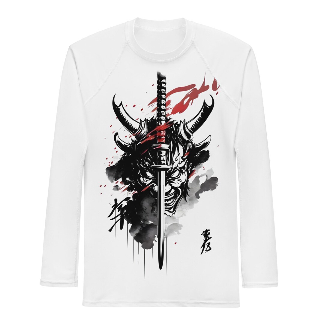 Men's Rash Guardunisex Rash Guard, Ninja Rashguard, Long Sleeve ...
