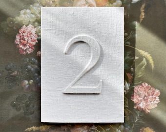 Linen Table Numbers, Wedding Number Signs, Elegant and Timeless Table Decor