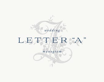 Wedding Monogram Letter "A"
