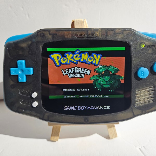 Game Boy Advance GBA iPS V5 Backlight Backlit LCD Black Blue