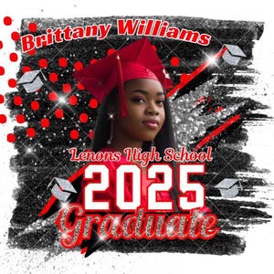 CUSTOM Graduation T-shirt, Graduation T Shirt Template File, Canva Tshirt Template design, Editable with Canva, Graduation 2025 Tshirt