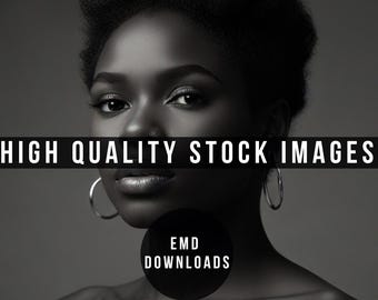 Czarno-biały obraz stockowy Beauty do brandingu, zdjęcie stockowe Beauty, obraz premium AI Photography, zdjęcia stockowe Melaniny, obraz wysokiej jakości