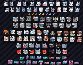 100 + Twitch emotes package