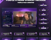 Animated DARK Stream overlays package for Twitch, Youtube, OBS, Streamlabs in topographic dark style