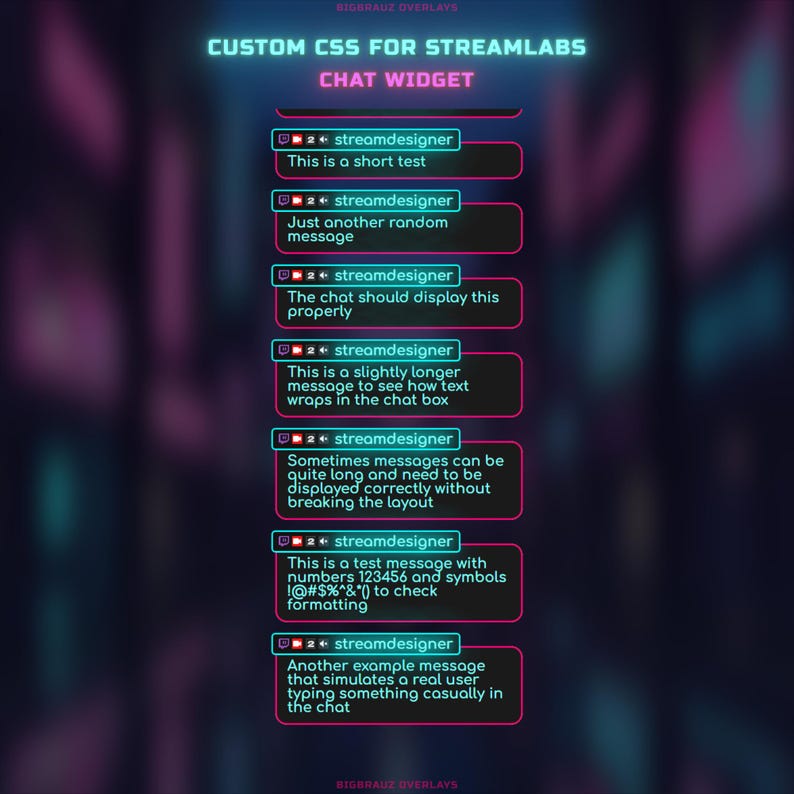 Animated CYBER NEON Stream OVERLAYS Package - Etsy