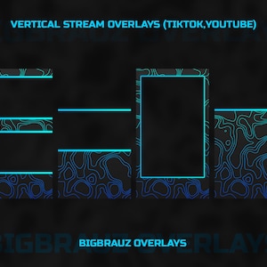 VERTICAL STREAM OVERLAYS TIKTOK YOUTUBE