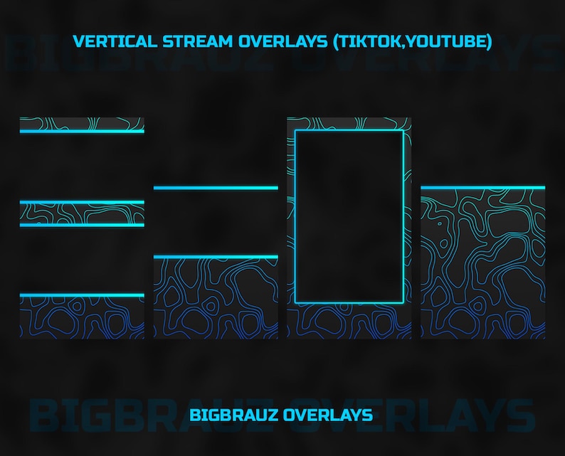 VERTICAL STREAM OVERLAYS TIKTOK YOUTUBE
