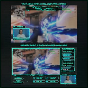 Green neon streamer design