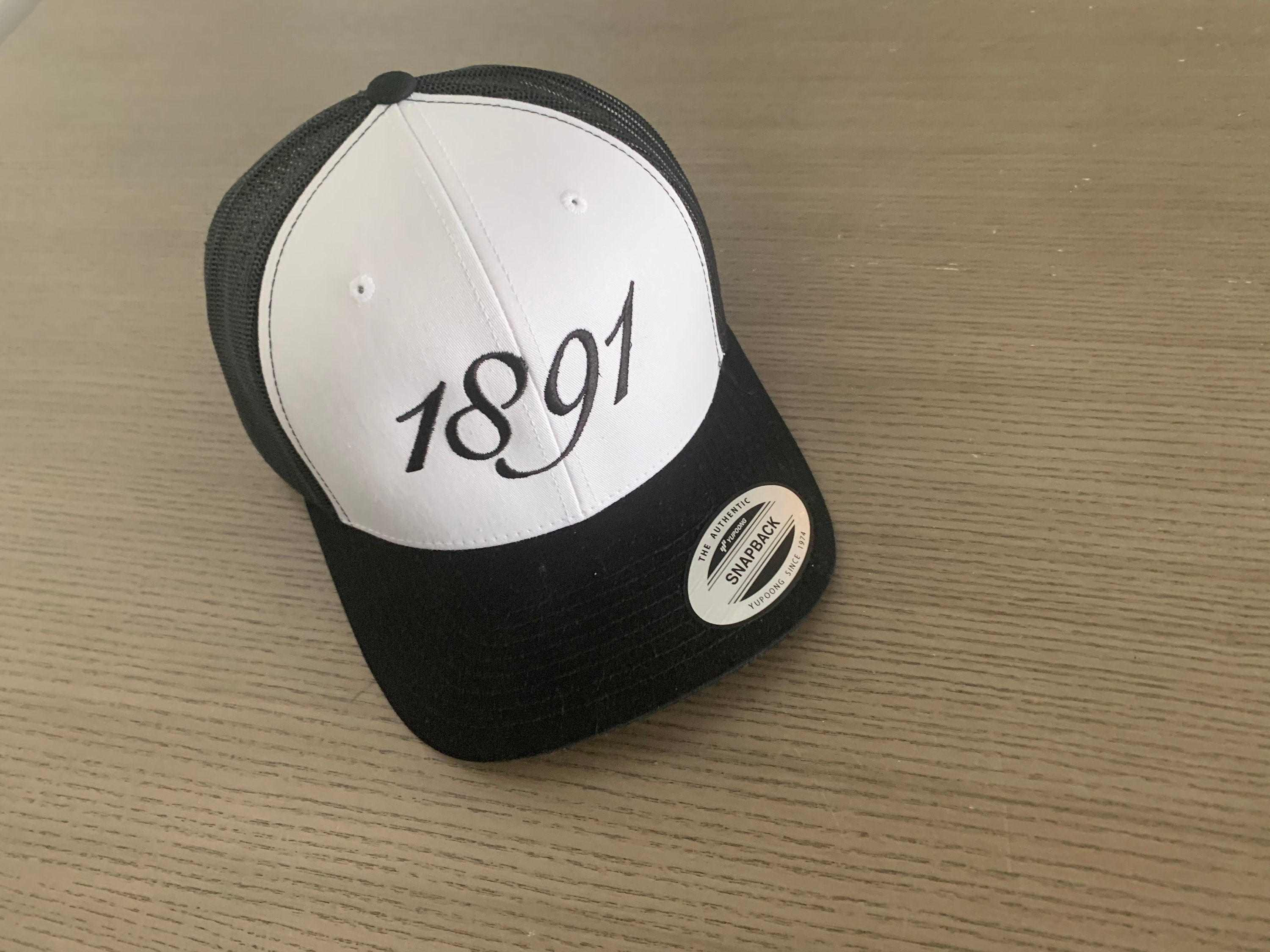 White & Black 1891 Cap - Etsy