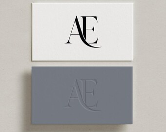 A&E Initials Wedding Monogram Logo: Modern Minimalist Couples Design (Digital Download)