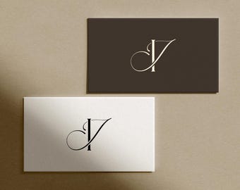 J&I Initials Wedding Monogram Logo (Digital Download)