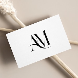 A&M Initials Wedding Monogram Logo (Digital Download)