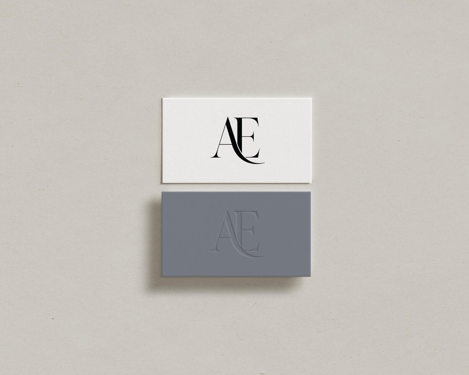 A&E Initials Wedding Monogram Logo: Modern Minimalist Couples Design ...