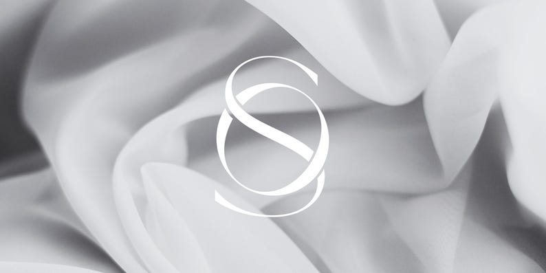 S&O Initials Monogram Wedding Logo: Modern Minimalist Design (digital ...